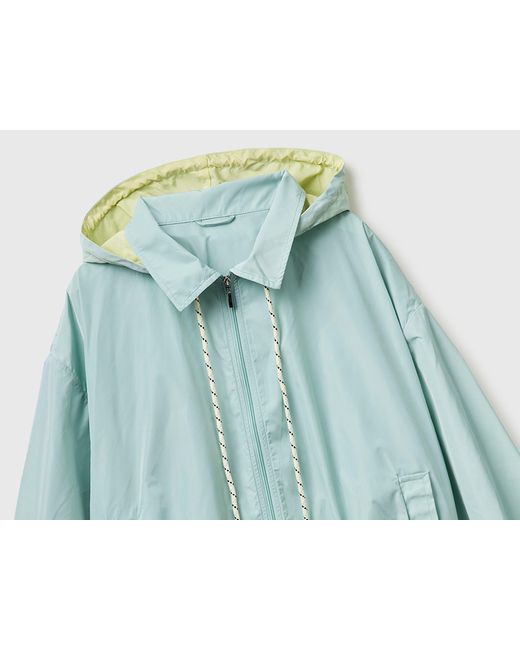 Benetton Blue Benetton, Soft Jacket With Hood