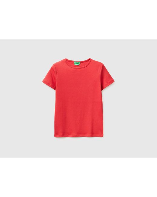Benetton Red Benetton, Slim Fit Crew Neck T-Shirt