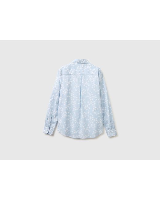 Benetton Blue Benetton, Patterned Shirt