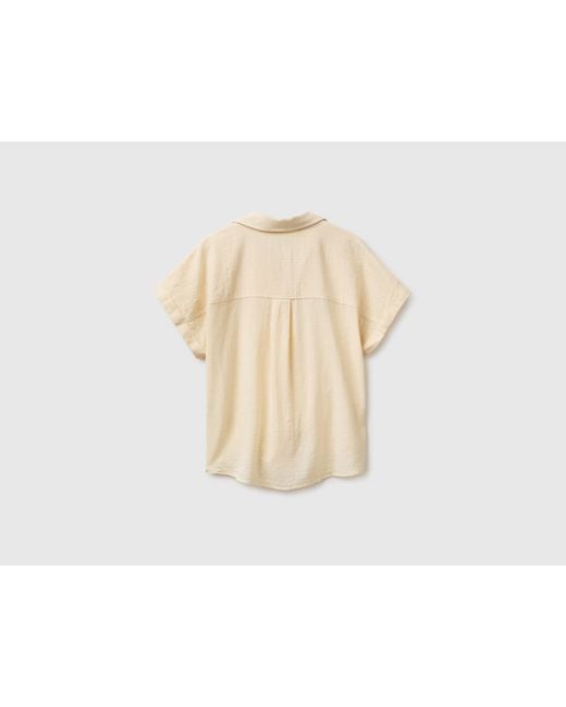 Benetton Natural Benetton, Blouse With Knot