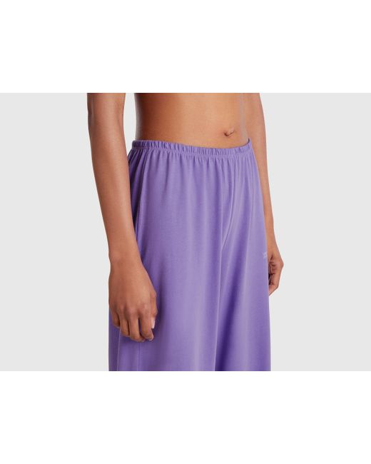 Benetton, Pijama Holgado De Puro Algodón, Azul Violáceo, Mujer Benetton de color Black