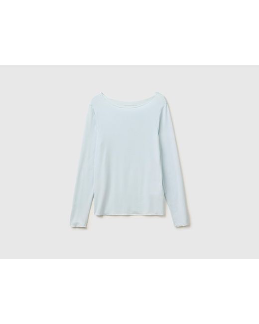 Benetton Black Benetton, Silk Blend Undershirt Sweater