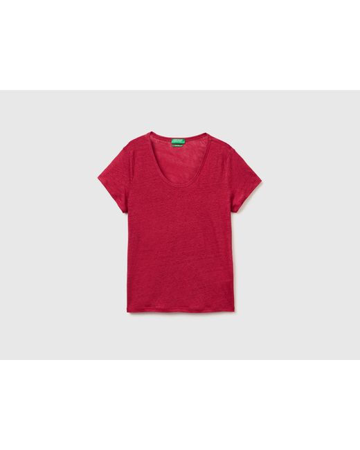Benetton Red Benetton, Round-Neck T-Shirt