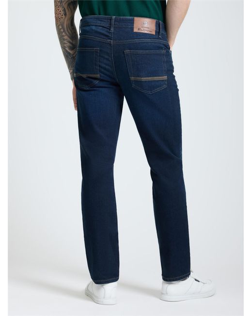 Ben Sherman Green Rinse Wash Straight Fit Jean In Rinsewash Denim for men