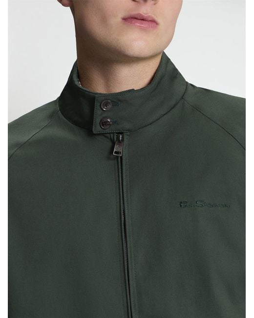 Ben Sherman Signature Harrington Jacket In Bottle Green for men