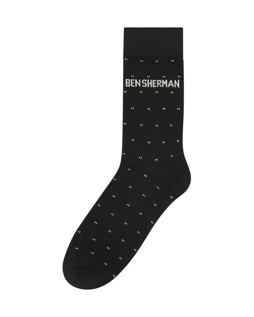 Ben Sherman Black 3 Pack Spot Socks In Assorted for men