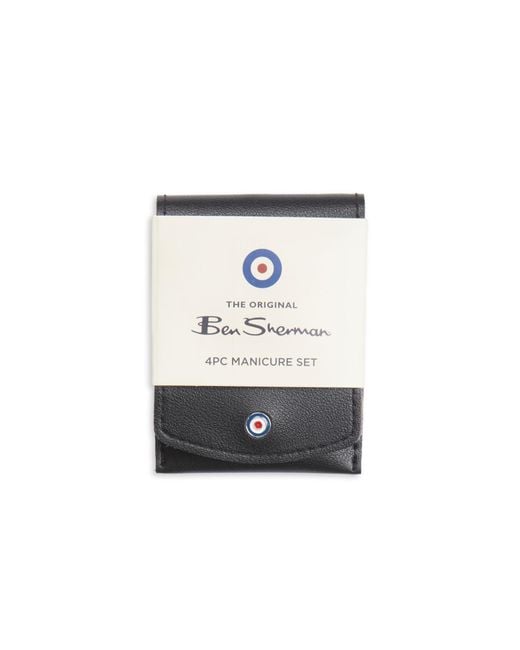 Ben Sherman White 4 Piece Manicure Gift Set for men