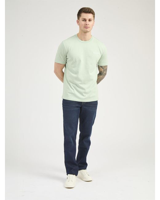 Ben Sherman Green Chest Embroidery Tee for men