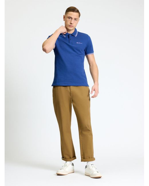 Ben Sherman Blue Signature Slim Stretch Chino In for men