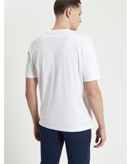 Ben Sherman Ice Cream Splat Target Tee In White for men