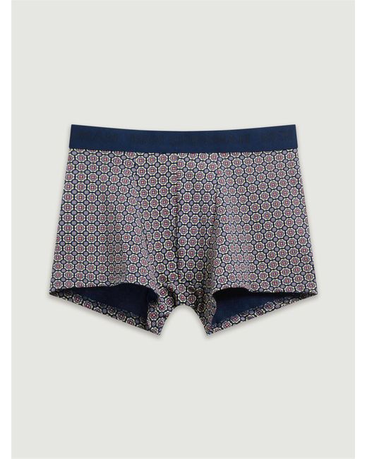 Ben Sherman Black 3 Pack Jacquard Logo Geo Print Trunks In Assorted for men