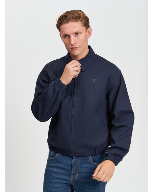 Ben Sherman Blue Sports Blouson In Dark Navy for men
