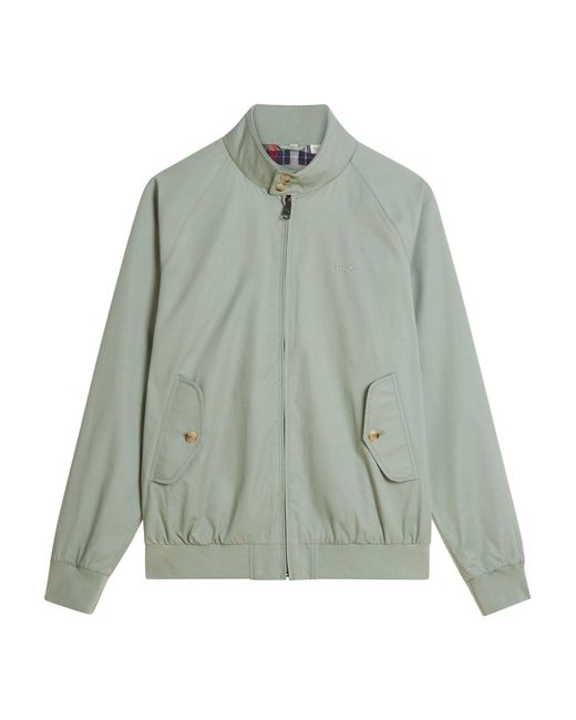 Ben Sherman Gray Signature Harrington In Sage for men