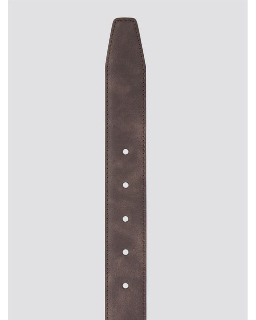 Ben Sherman White Templeman Casual Leather Belt In for men