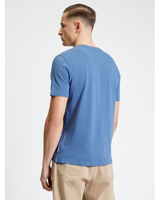 Ben Sherman Blue Short Sleeve Seagull Target Tshirt In Indigo for men