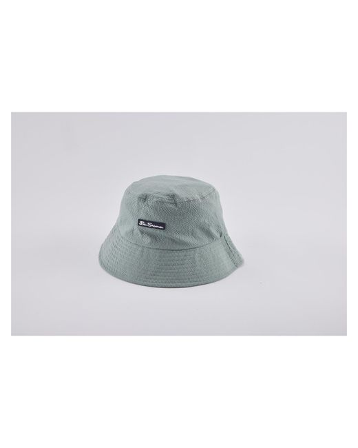 Ben Sherman Gray Branded Bucket Hat for men