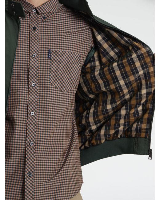 Ben Sherman Signature Harrington Jacket In Bottle Green for men