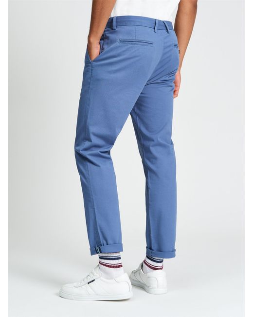 Ben Sherman Blue Signature Slim Stretch Chino In Indigo for men