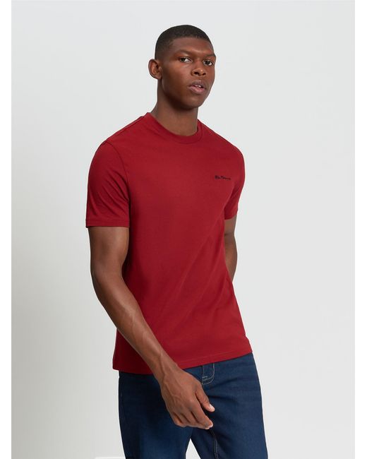 Ben Sherman Embroidered Logo Tee In for men
