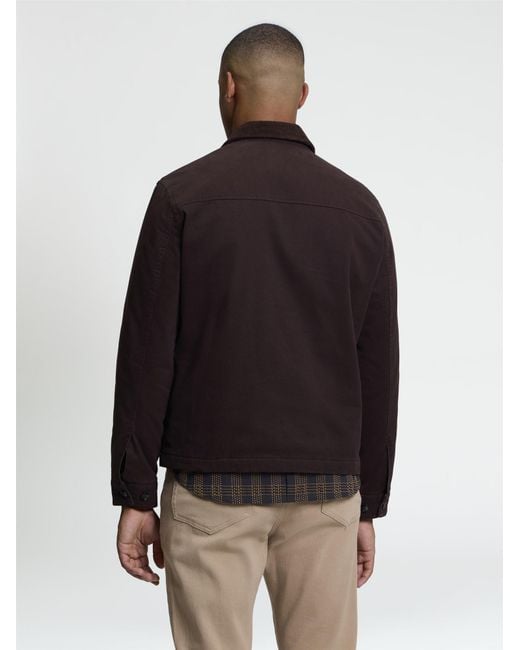 Ben Sherman Multicolor Chore Jacket In Dark Brown for men