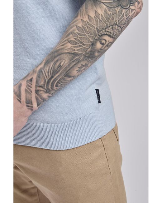 Ben Sherman Blue Short Sleeve Signature Polo for men