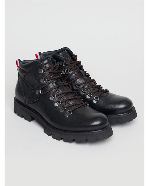Ben Sherman Wigan Black Hiker Boots for men