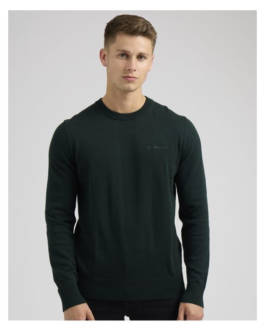 Ben Sherman Multicolor Signature Logo Crew Neck Knit for men
