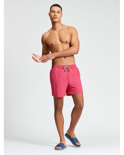 Ben Sherman Red Swimshort In Cerise for men