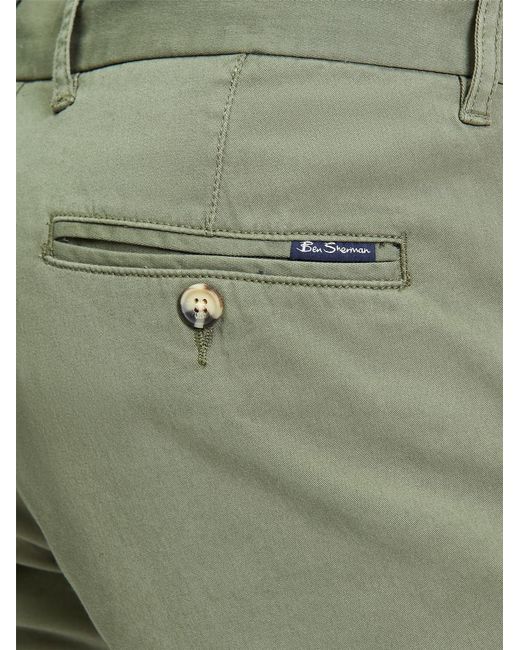 Ben Sherman Green Signature Chino Short In Loden for men