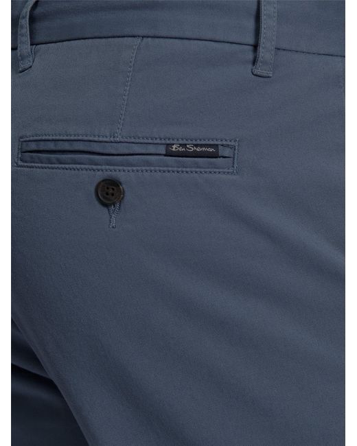 Ben Sherman White Signature Chino Short In Indigo for men