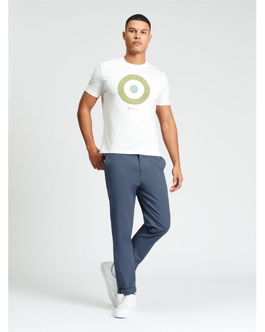 Ben Sherman Blue Signature Slim Stretch Chino In Indigo for men