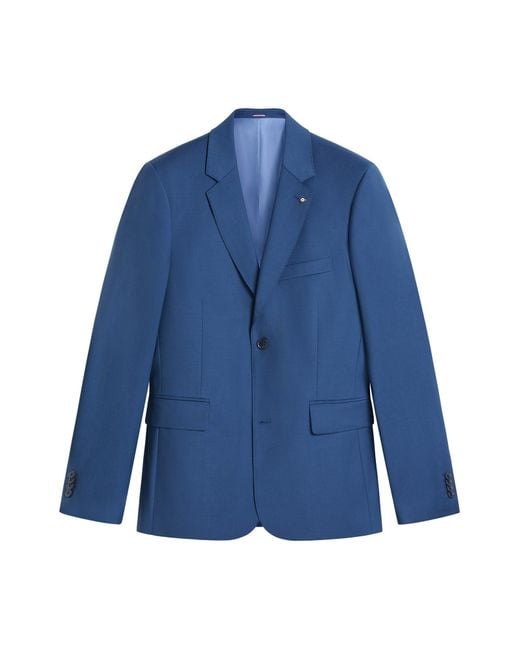 Ben Sherman Signature Twill Jacket In Riviera Blue for men