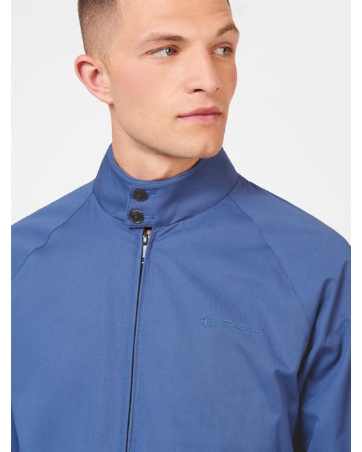 Ben Sherman Blue Signature Harrington Jacket for men