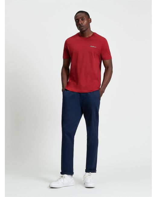 Ben Sherman Red Signature Logo Tee In for men
