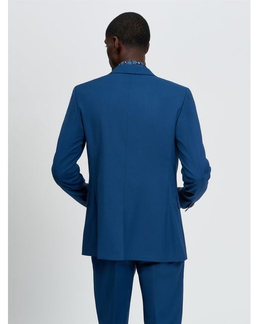 Ben Sherman Signature Twill Jacket In Riviera Blue for men