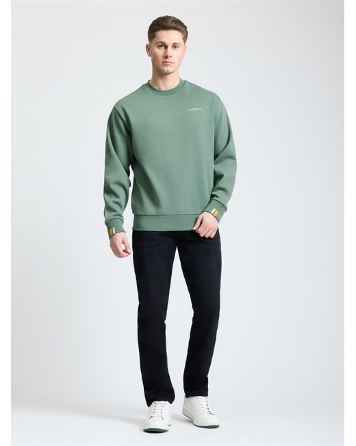 Ben Sherman Green Signature Crew Neck Sweat In Khaki for men