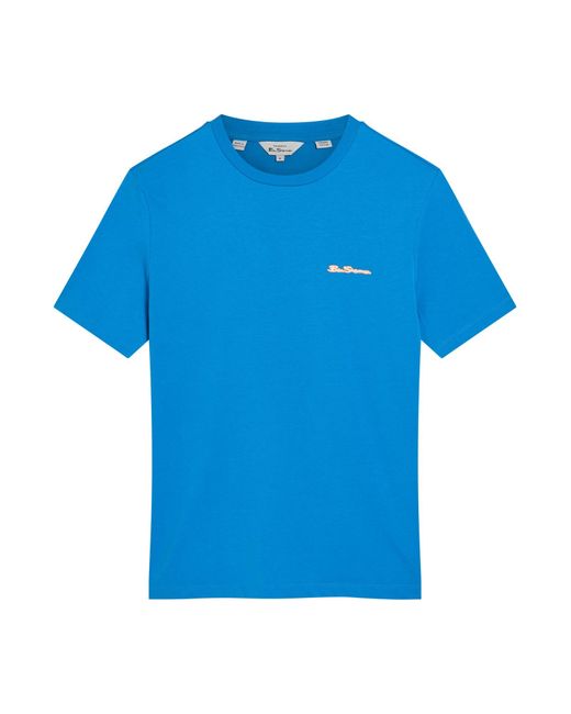 Ben Sherman Blue Signature Logo Tee In for men