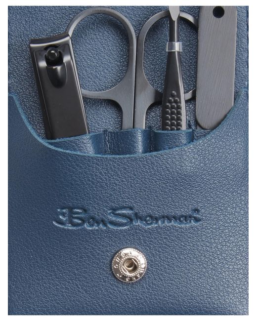 Ben Sherman Blue 4 Piece Manicure Gift Set In for men