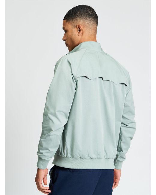Ben Sherman Gray Signature Harrington In Sage for men