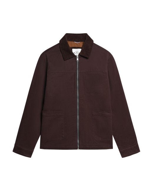 Ben Sherman Multicolor Chore Jacket In Dark Brown for men