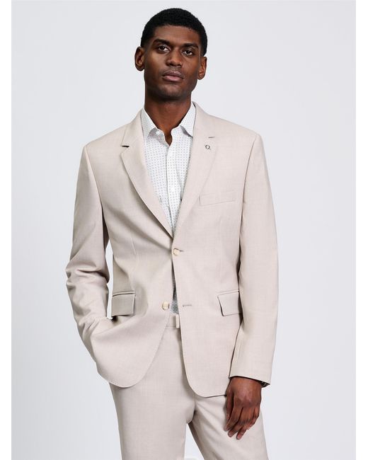 Ben Sherman Natural Signature Twill Jacket In Oatmeal for men