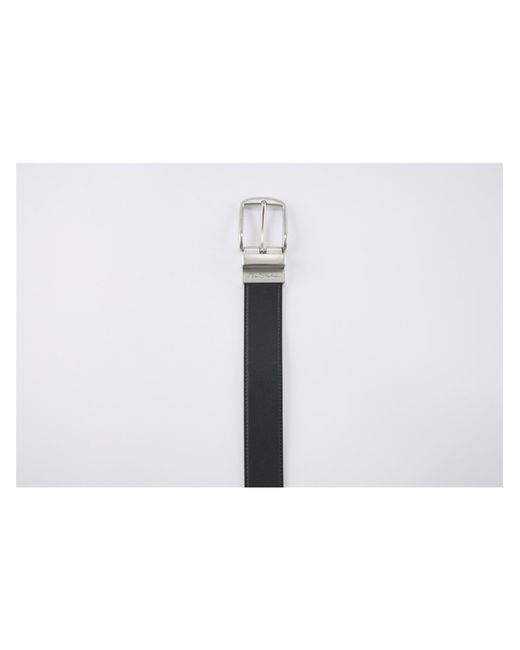 Ben Sherman White George Reversible Leather Belt In Black for men