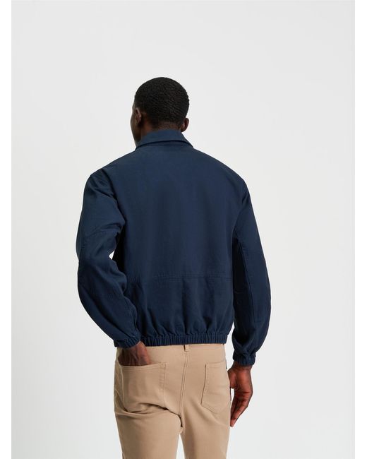 Ben Sherman Blue Sports Blouson In Dark Navy for men