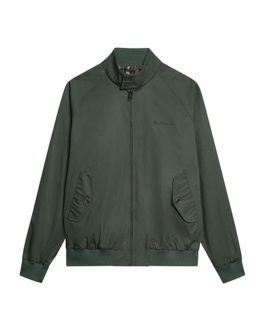 Ben Sherman Signature Harrington Jacket In Bottle Green for men