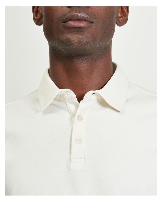 Ben Sherman White Short Sleeve Smart Tailored Polo In for men