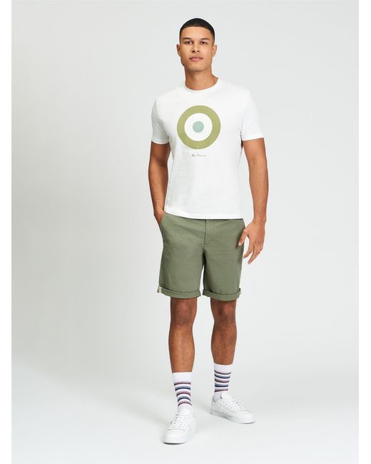 Ben Sherman White Signature Chino Short In for men