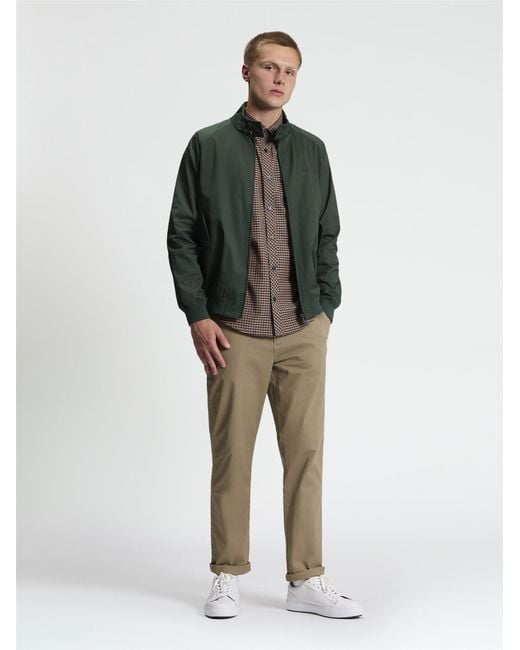 Ben Sherman Signature Harrington Jacket In Bottle Green for men