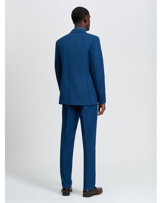 Ben Sherman Signature Twill Trousers In Riviera Blue for men