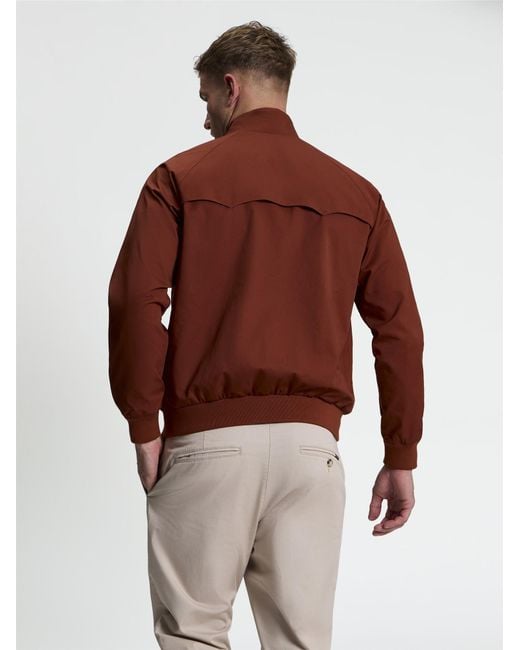 Ben Sherman Red Signature Harrington Jacket In Sienna for men