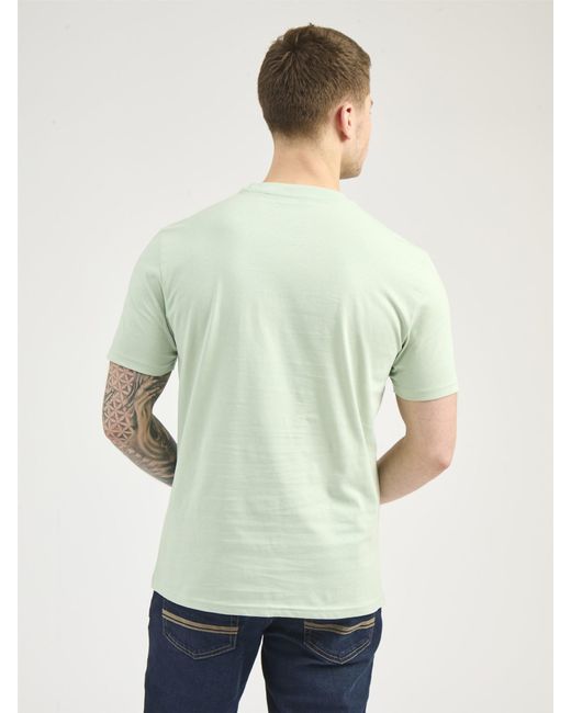 Ben Sherman Green Chest Embroidery Tee for men